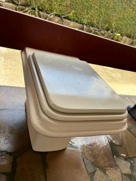 Vaso Sanitário Incepa  SQUARE Bege com Tampa