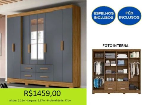 Guarda roupa de casal * parcelamos ate 10x s/ juros * 