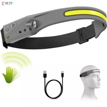 Lanterna de Cabeça Recarregável Led Corpo Motion Camping
