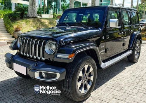 Jeep Wrangler Unlimited Sahara 2.0 4x4 Turbo Aut. 2022 Preta
