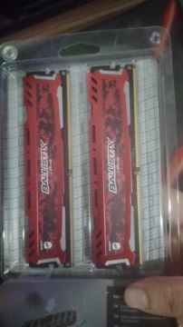 (PROMOCÃO) DUAS Memórias DDR4 Crucial Ballistix Sport LT, 2x4GB 2666MHz, (LEIA DESCRICAO)