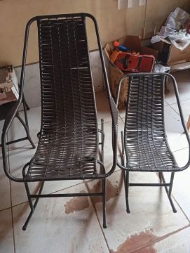 Cadeiras em fibra 