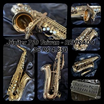 Sax Alto Júpiter 769 Modelo Intermediário REVISADO 