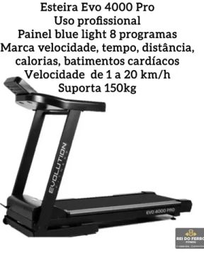 Esteira profissional evo 4000 pro