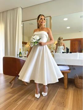 Vestido de Alfaiataria Tomara que Caia - Tamanho M (40)