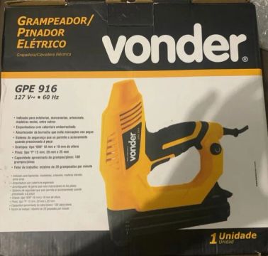 Pinador e grampeador elétrico- vonder