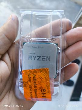 Processador AMD Ryzen 5 5600, 3.5GHz (4.4GHz Turbo), 6-Cores 12-Threads. Sem cooler