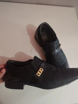Sapato social Jota pé 41/42 verniz escamado 