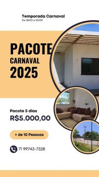 Aluguel de Casa Carnaval - Porto do Sauípe 