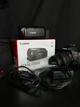 Kit Canon Filmadora e Câmera DSLR