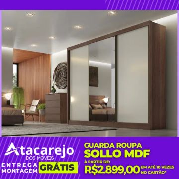 Guarda Roupa Casal Entrega e Montagem Gratis
