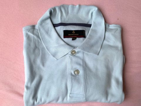 Polo Brooksgold Azul Claro - Tamanho GG