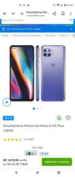 Smartphone Motorola Moto G 5G Plus 128GB - Novo