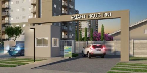 Apartamento com 45m², 02 dormitórios, sala de estar com sacada com churrasqueria, cozinha,