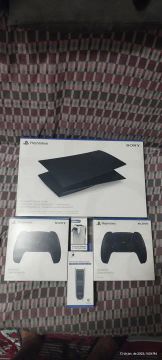 Acessórios PS5 Tampa lateral + 2 controle + base controle+ suporte lateal