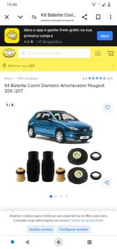 Kit suspensão Peugeot 206/207