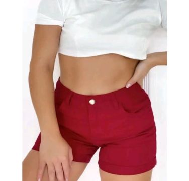 Mini Short Vermelho Nª38