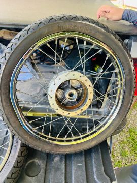 Par Roda Tras/diant Honda Cg Titan Fan 160