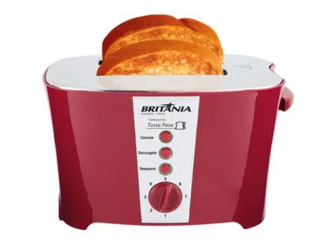 Torradeira Britânia Tosta Pane Vermelha (produto novo/ lacrado/com garantia de fábrica)