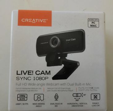 Creative Webcam USB grande angular Cam Sync 1080p V2 Full HD
