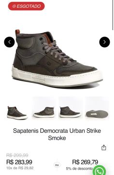 Bota Democrata tamanho 41 Tênis Democrata