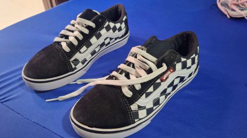 Tênis Vans Checkerboard Preto e Branco