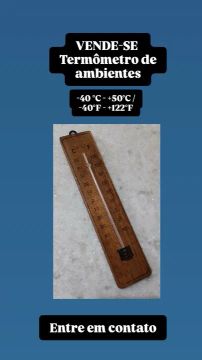 Termômetro de Ambientes: -40°C a +50°C