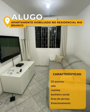 Apartamento Mobiliado no Residencial Rio Branco