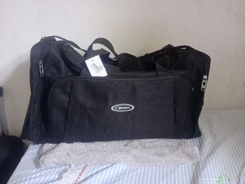 Mala de Viagem Sport Preta e azul unidades