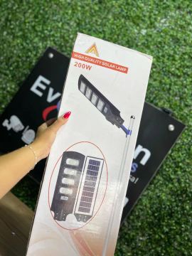 Luminária Solar Estilo Poste - 200w