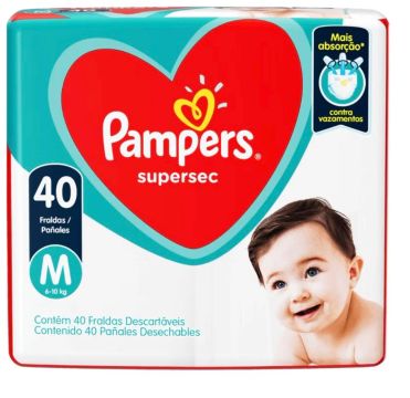 Fraldas Pampers e Huggies TAM M e G