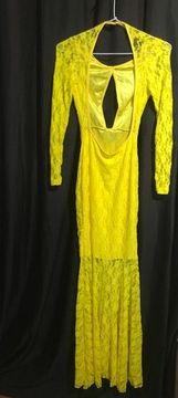 Vestido amarelo longo