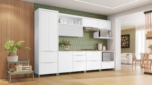COZINHA MODULADA 7 PEÇAS 100% MDF - 7 PORTAS 7 GAVETAS - MARQUESA