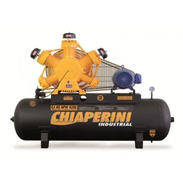 Compressor Elétrico De Ar 60 Pés Chiaperini 425 Litros Trifásico 175 Libras 15 HP
