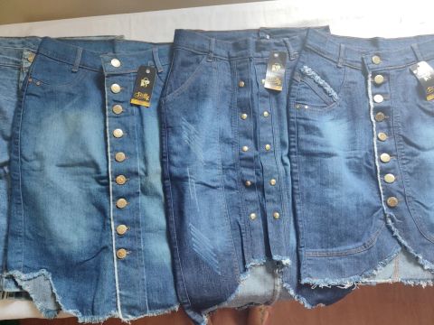 Saias Jeans - 15 peças 