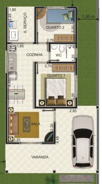 Projeto Terreno e Construção 64m2