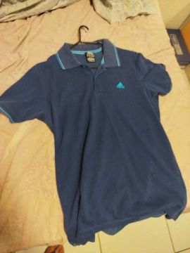 Camiseta Polo Adidas Azul original 