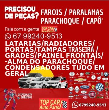 Lataria, parachoque, farol usados de procedência, melhor preço nacional e importado