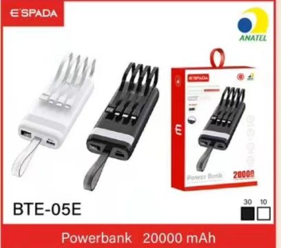 Powerbank 20000 mAh bateria portátil 