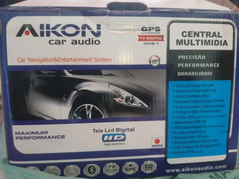 Central Multimídia AIKON GPS TV Digital ISDB-T