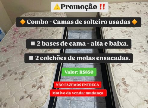 Promoção! 2 por 1 Camas box de Solteiro (usadas)