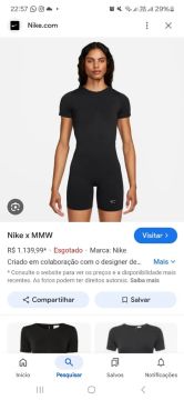 Macacão Nike x MMW - Preto - Tamanho M e XL