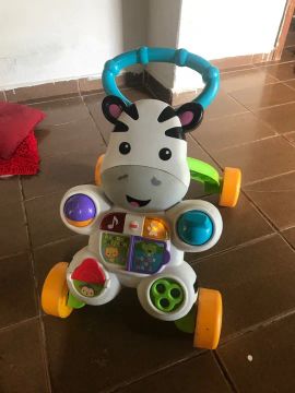 Andador de Zebra Fisher-Price com Luzes e Sons