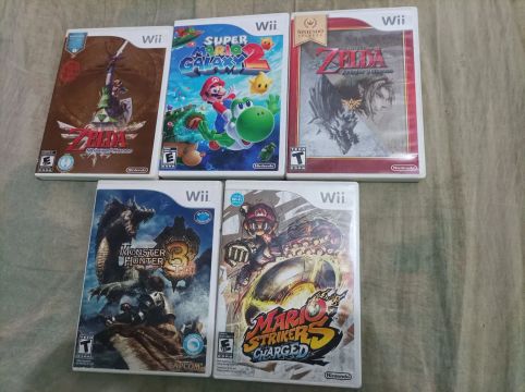 Kit 5 Jogos Nintendo Wii - Diversos Títulos
