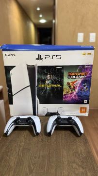 Playstation 5 slim midia fisica + garantia + jogos
