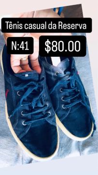 Tênis casual da Reserva Azul N:41