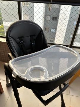 Cadeirão de Alimentação para Bebê - Preto