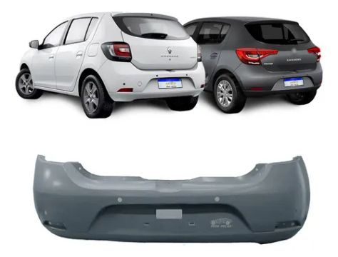 Parachoque Traseiro Sandero 2015 2016 2017 2018 2019 A 2023