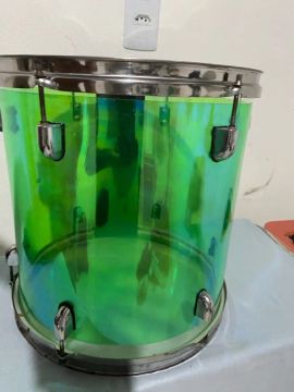 Surdo de bateria 14 em acrílico 