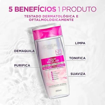 Água Micelar 5 em 1 - L'Oréal 